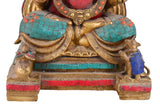 White Whale Lord Ganesh Murti Ganesha Idol Ganpati Brass Vinayaka Statue for Home Decoration | Hindu God Ganesh Bhagwan Blessing Ganpati Bappa Statue | Ganesha Statue Sitting Idol Sculpture