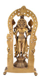 White Whale Brass Statue Hindu Bhagwan Idol Venkatesh Statue Narayan Lord Vishnu Idol Statue Vishnu Ji Standing Murti for Home Temple Office Pooja