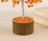 White Whale stone Tree Reiki Healing Crystal Gems Spiritual Feng Shui Vastu Table Decor