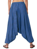 Whitewhale Mens Women Cotton Stripe Aladdin Loose Baggy Boho Hippie Harem Pants