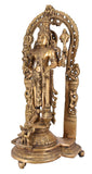 White Whale Brass Statue Hindu Bhagwan Idol Venkatesh Statue Narayan Lord Vishnu Idol Statue Vishnu Ji Standing Murti for Home Temple Office Pooja