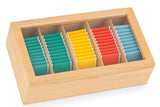 White Whale Wooden Tea Box Organizer Storage Box with 5 Compartment Chest Box