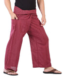 Whitewhale Stripe Cotton Fisherman Pants Casual Hippie Dance Tai Chi Yoga Pants