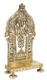 White Whale Antique Elegant Vasuki Pancha Mukhi Sheshnag Singhasan Brass Chowki