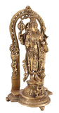Whitewhale Brass Statue Hindu Bhagwan Idol Venkatesh Statue Narayan Lord Vishnu Idol Statue Vishnu Ji Standing Murti for Home Temple Office Pooja