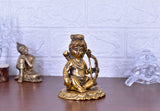 White Whale Lord Baby Krishna Metal Idol Sculpture Statue Home Décor