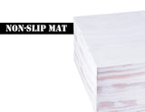 White Whale Tea Box Storage Natural Tea Chest Tea Bag Holder 8 Adjustable Tea Chest Compartments with Glass Window