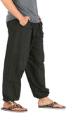 Whitewhale Cotton Joggers Pajama Yoga Pants Elasticed Waist Drawstring Trouser Pant