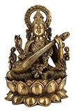 Whitewhale Maa Saraswati Brass Statue Religious Goddess Sculpture Idol