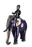 White Whale Handmade Ethnic Indian Brass Elephant Decor Showpiece, Home Decor Statue, Indian Decorations, Indian Houseware, Brass Figurine