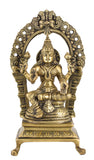 White Whale Brass Lakshmi Idol Hindu Goddess Laxmi Idol|Laxmi Statue|Laxmi Brass Idol|Laxmi Lakshmi Murti Home Office Showpiece Decor