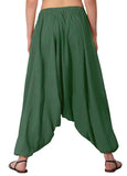 Whitewhale Mens Women Cotton Stripe Aladdin Loose Baggy Boho Hippie Harem Pants