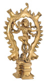 White Whale Natraj Brass Statue;Nataraja - King of Dancers Hindu God Shiva for Home Temple Mandir feng Shui Home Decorative Showpiece