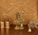 White Whale Brass Lord Hanuman Lifting Mountain Statue Hindu God Idols Balaji/ Bajrangbali Murti for Gift & Home Decor