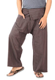 Whitewhale Stripe Cotton Fisherman Pants Casual Hippie Dance Tai Chi Yoga Pants