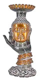 White Whale Brass Buddha Statue Murti for Home Decor Entrance Office Table Living Room Meditation Luck Gift Feng Shui Home Décor