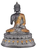White Whale Brass Buddha Statue Murti for Home Decor Entrance Office Table Living Room Meditation Luck Gift Feng Shui Home Décor
