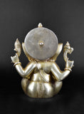 White Whale Lord Ganesha Brass Statue Hindu Religious Lord Ganesh Sculpture Figurine Ideal for Gift & Home Decor