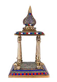 Whitewhale Brass Temple Pooja Mandir for Living Room Pooja Decoration Religious Home Decor