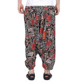 Whitewhale Men's Cotton Solid Harem Pants Yoga Trousers Hippie Pant