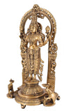 White Whale Brass Lakshmi Idol Hindu Goddess Laxmi Idol|Laxmi Statue|Laxmi Brass Idol|Laxmi Lakshmi Murti Home Office Showpiece Decor