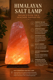 White Whale Himalayan Salt Lamp. Natural Shaped Salt Lamp with Wooden Base Perfect for a table lamp, air purifying, bedroom decoration.