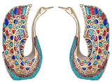 White Whale Brass Peacock Statue Figurine Sculpture for Home Office Decor