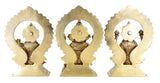 Ganesha Statue Goddess Lakshmi Statue Saraswati Statue in Brass Laxmi Ganesh Saraswati Idol Figurine Hindu Gods of Good Luck Wealth Wisdom