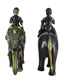 White Whale Handmade Ethnic Indian Brass Elephant Decor Showpiece, Home Decor Statue, Indian Decorations, Indian Houseware, Brass Figurine