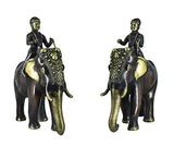 White Whale Handmade Ethnic Indian Brass Elephant Decor Showpiece, Home Decor Statue, Indian Decorations, Indian Houseware, Brass Figurine