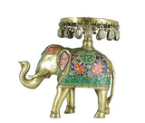 White Whale Handmade Ethnic Indian Brass Elephant Decor Showpiece, Home Decor Statue, Indian Decorations, Indian Houseware, Brass Figurine