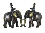 White Whale Handmade Ethnic Indian Brass Elephant Decor Showpiece, Home Decor Statue, Indian Decorations, Indian Houseware, Brass Figurine