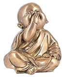 White Whale Brass Laughing Buddha for Wealth & Prosperity | Happy Man - Best for Gifting - Made in Tibet Home Decoration