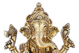 Whitewhale Brass Mangalkari Ganesha Statue Bhagwan Idol Ganesha Statue Ganpati Murti Home Decor