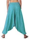 Whitewhale Mens Women Cotton Stripe Aladdin Loose Baggy Boho Hippie Harem Pants