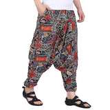 Whitewhale Men's Cotton Solid Harem Pants Yoga Trousers Hippie Pant