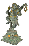White Whale Lord Ganesh Murti Ganesha Idol Ganpati Brass Vinayaka Statue for Home Decoration | Hindu God Ganesh Bhagwan Blessing Ganpati Bappa Statue | Ganesha Statue Standing Idol Sculpture