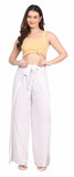Whitewhale Womens Split Wide Leg Long Embroidered Rayon Wrap Palazzo Pant