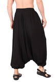 Whitewhale Mens Women Rayon Solid Aladdin Loose Baggy Boho Hippie Harem Pants