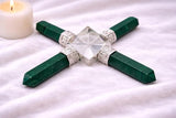 White Whale Pyramid Energy Generator 4 Points Reiki Healing Crystal Spiritual Feng Shui Gift