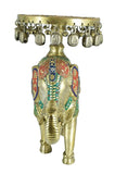 White Whale Handmade Ethnic Indian Brass Elephant Decor Showpiece, Home Decor Statue, Indian Decorations, Indian Houseware, Brass Figurine