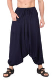 Whitewhale Mens Women Rayon Solid Aladdin Loose Baggy Boho Hippie Harem Pants