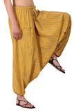 Whitewhale Mens Women Cotton Stripe Aladdin Loose Baggy Boho Hippie Harem Pants