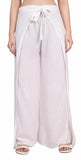 Whitewhale Womens Split Wide Leg Long Embroidered Rayon Wrap Palazzo Pant