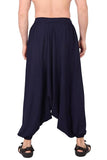 Whitewhale Mens Women Rayon Solid Aladdin Loose Baggy Boho Hippie Harem Pants