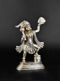 White Whale Brass Lord Hanuman Lifting Mountain Statue Hindu God Idols Balaji/ Bajrangbali Murti for Gift & Home Decor