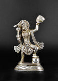 White Whale Brass Lord Hanuman Lifting Mountain Statue Hindu God Idols Balaji/ Bajrangbali Murti for Gift & Home Decor