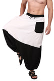 Whitewhale Men Women Cotton Summer Loose Baggy Hippie Boho Gypsy Harem Pants