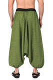 Whitewhale Men Women Cotton Stripe Summer Loose Baggy Hippie Boho Gypsy Harem Pants