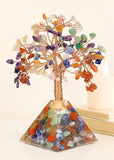 White Whale Tree Reiki Healing Crystal Gems Spiritual Feng Shui Vastu Table Décor
